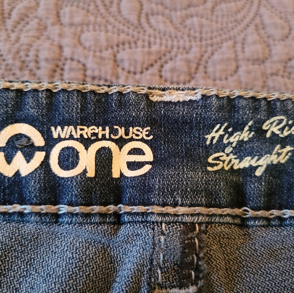Warehouse One high rise straight crops, size 32 - Picture 4 of 10